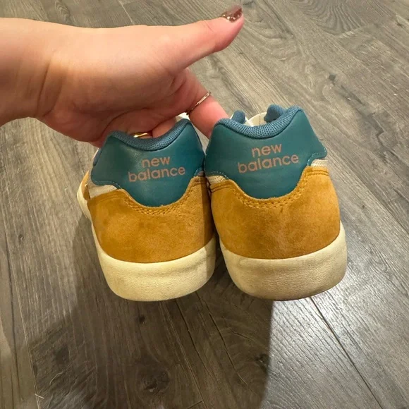 New Balance Men's Tan and Teal Sneakers - Picture 6 of 6